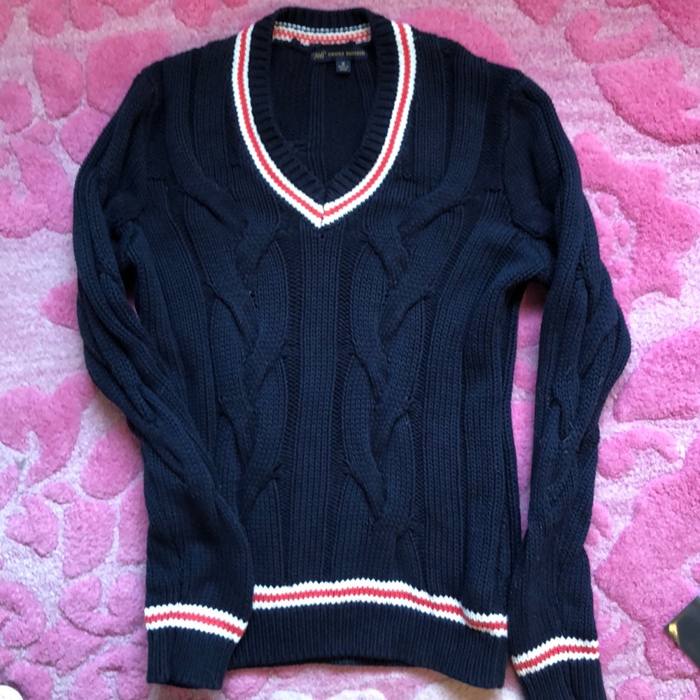 “346” Brooks Brothers cable knit sweater